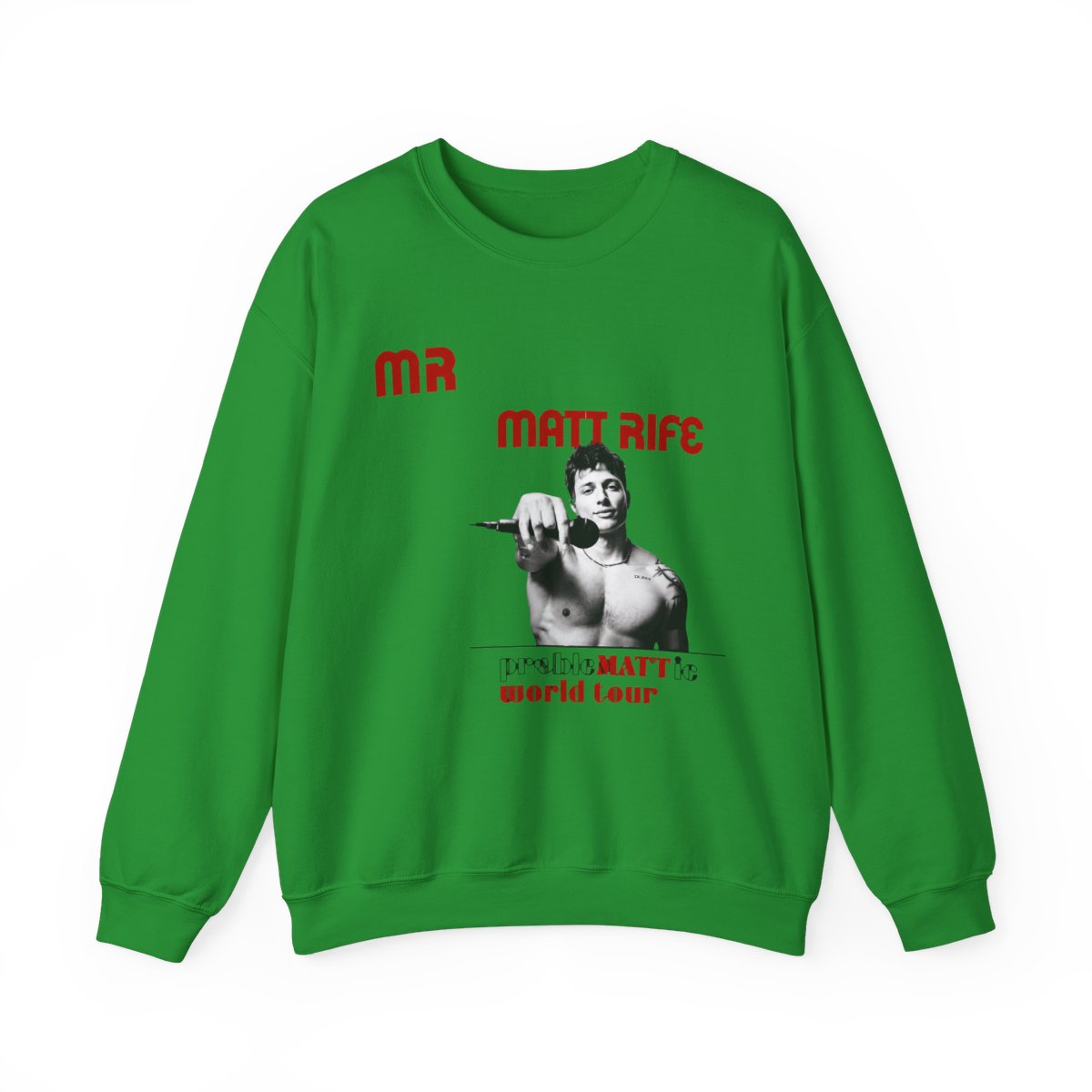 Droomdy Matt Rife Merch Sweatshirts MATT RIFE Short Sleeve probleMATTic Tour Tee Crewneck Casual tee Shirt S Black - Official Sweatshirts merchandise