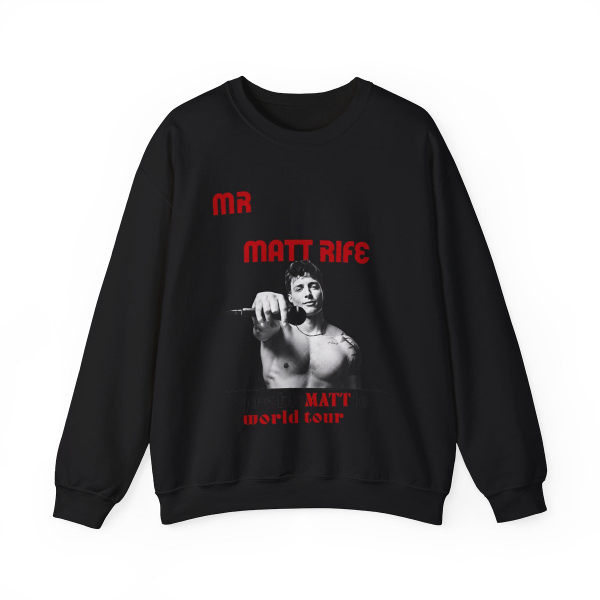 Matt Rife Merch Sweatshirts MATT RIFE Short Sleeve probleMATTic Tour Tee Crewneck Casual tee Shirt : 服裝,鞋子和珠寶 - alternate angle 5, merchandise